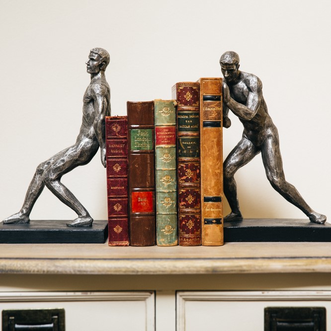 Strong Men Bookends Decorative Accessories People Sculptures