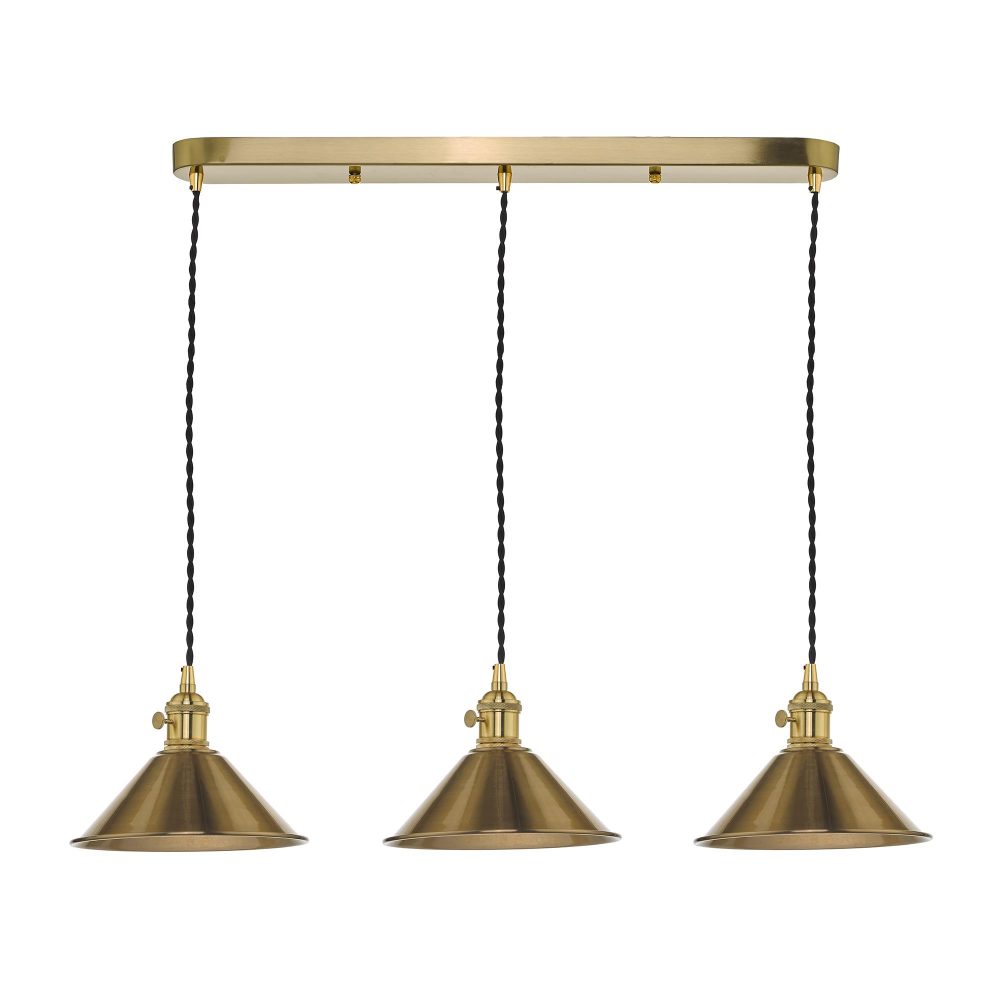 Harrow 3 Light Bar Brass & Antique Brass | All Lighting, Bar Lights ...