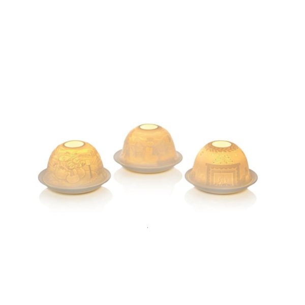 Lit Ceramic Domes