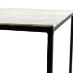 Set of 3 Rough Cast Aluminium Tables