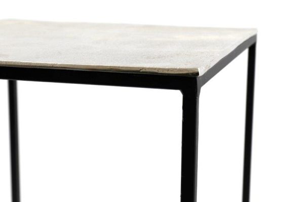 Set of 3 Rough Cast Aluminium Tables